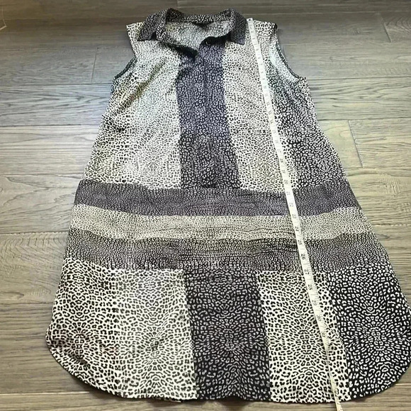 🔥MARCIANO🔥 | Blue and grey animal print sleeveless dress - Picture 8 of 12